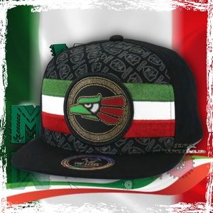 🧢🇲🇽MEXICAN Hat Hecho En Mexico Aguila Eagle Snapback Cotton Flat Bill Basebal